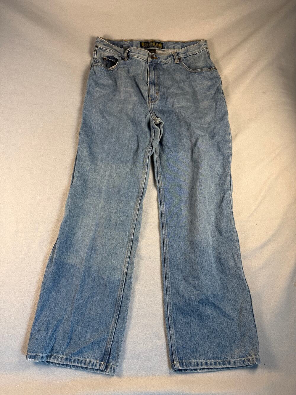 Steve & Barry's Jeans Men 36x34 Blue Loose Fit Wide Leg Y2K Skater Denim Classic